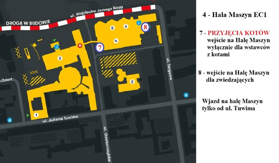 mapa dojazdu na wystawę